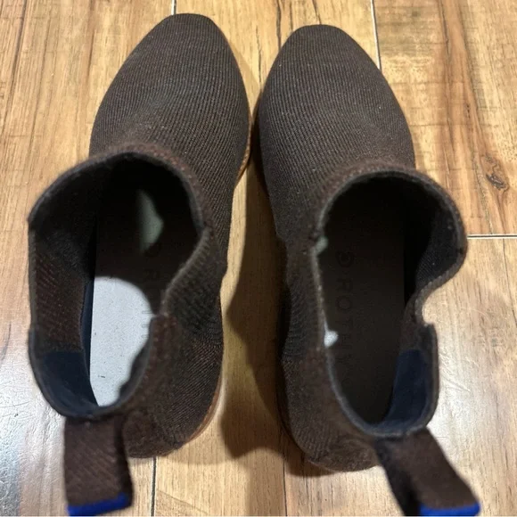 Rothy's Chelsea Ankle Boots Brown Merino Wool-Blend - Size 8 Womens NWOT - Picture 5 of 11